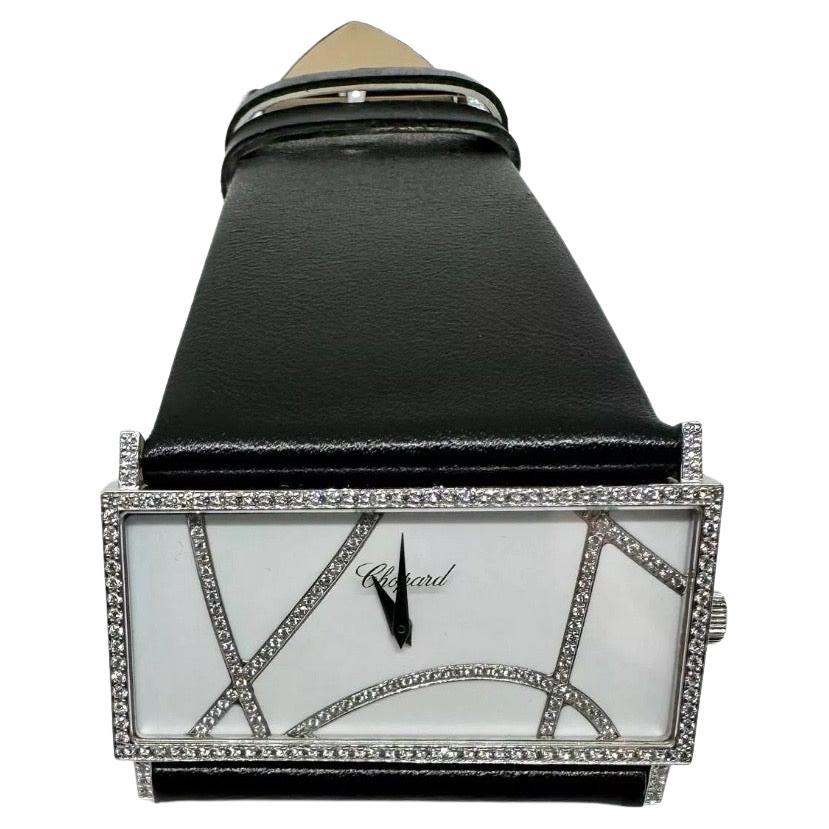 Chopard Rectangle 13/9130 18k White Gold en venta