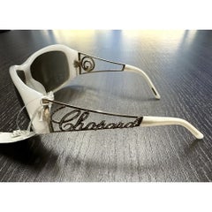 Chopard Rectangular Shield White & Gold Ladies Sunglasses SCH 029S 9EN CH 294314