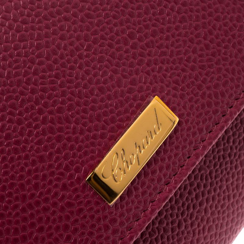 Chopard Red Leather Miss Happy Continental Wallet 3