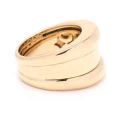 Chopard Ridged Dome Ring, 18K Gelbgold, Ringgröße 8, La Strada Kollektion