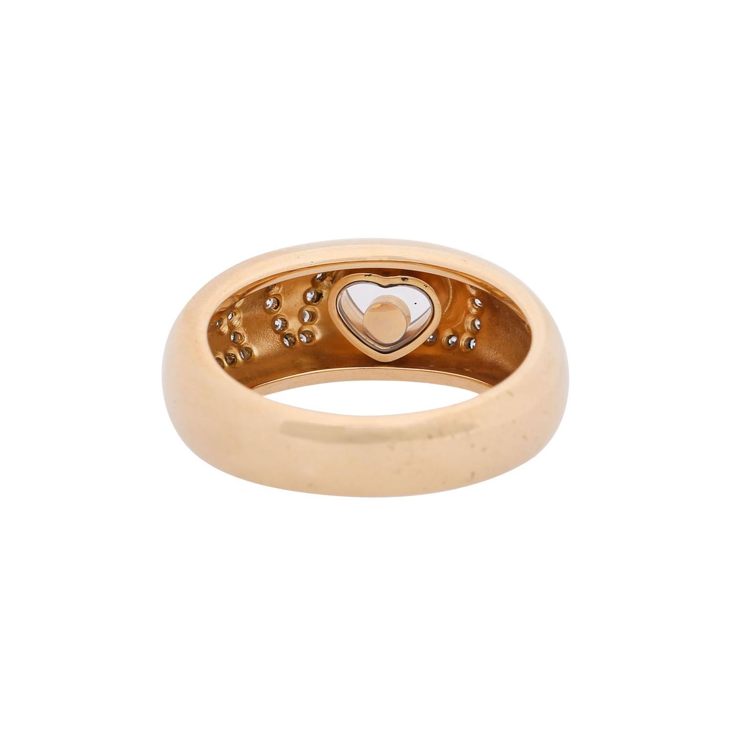 Modern Chopard Ring 'LOVE' with Brilliant-Cut Diamonds Total Approximately 0.3 Carat For Sale