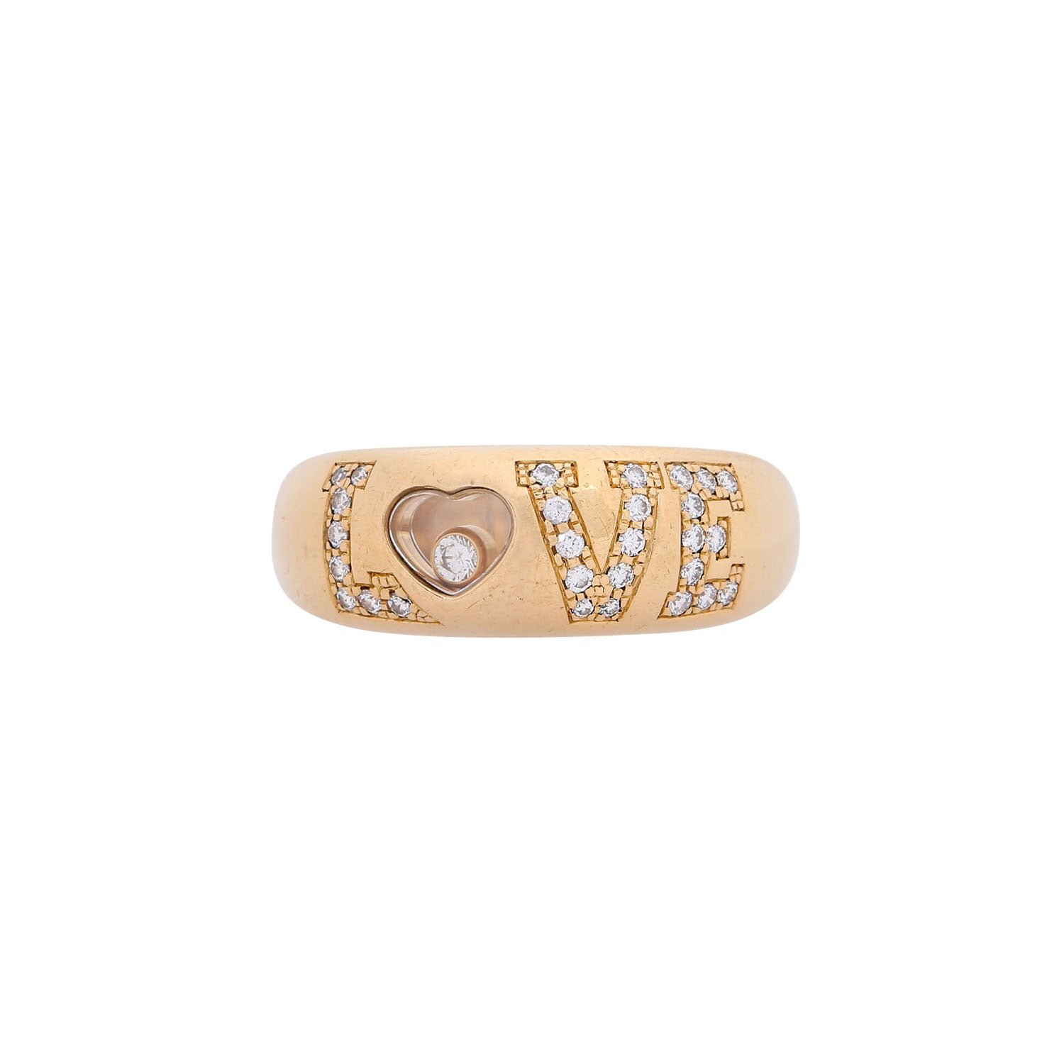 Chopard Ring 'LOVE' with Brilliant-Cut Diamonds Total Approximately 0.3 Carat For Sale