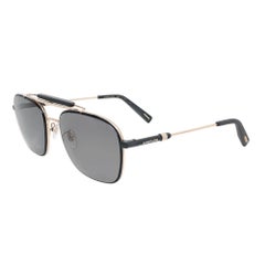 Chopard Rose Gold Black Metal With Polarized Smoke Lens Sunglasses 95221-0542