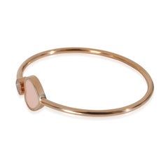 Chopard Rose Gold Diamond Happy Heart Bangle Bracelet