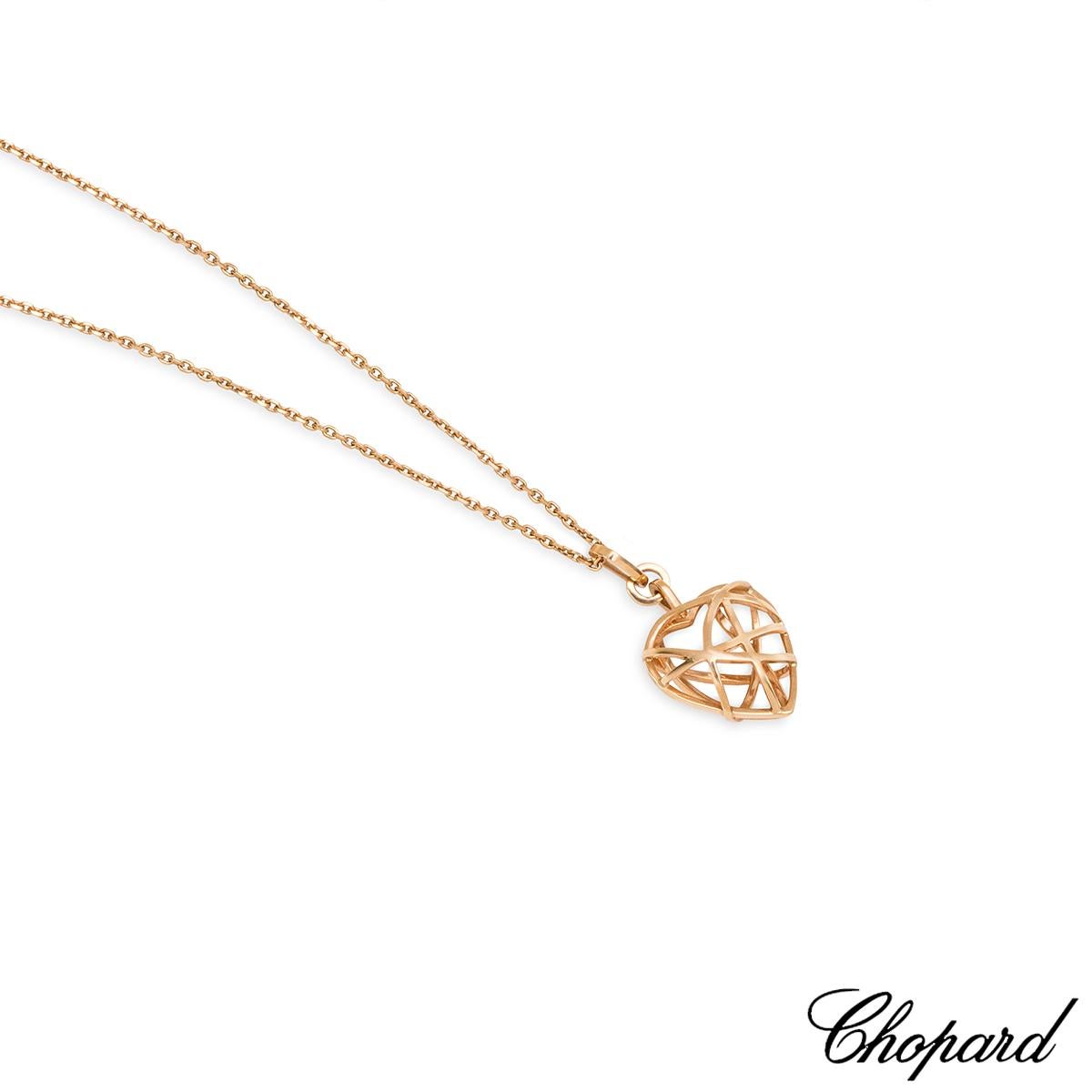 Ciondolo a cuore Chopard in oro rosa Guli 79/7713-5001 In condizioni buone in vendita a London, GB