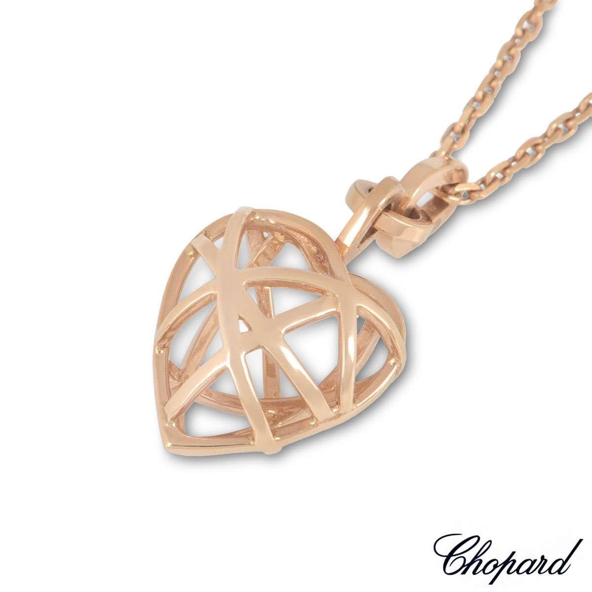 Donna Ciondolo a cuore Chopard in oro rosa Guli 79/7713-5001 in vendita