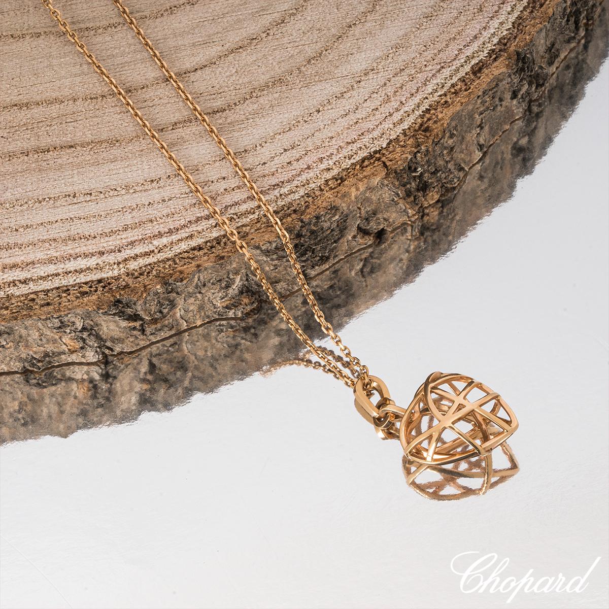 Chopard Rose Gold Guli Heart Pendant For Sale 1