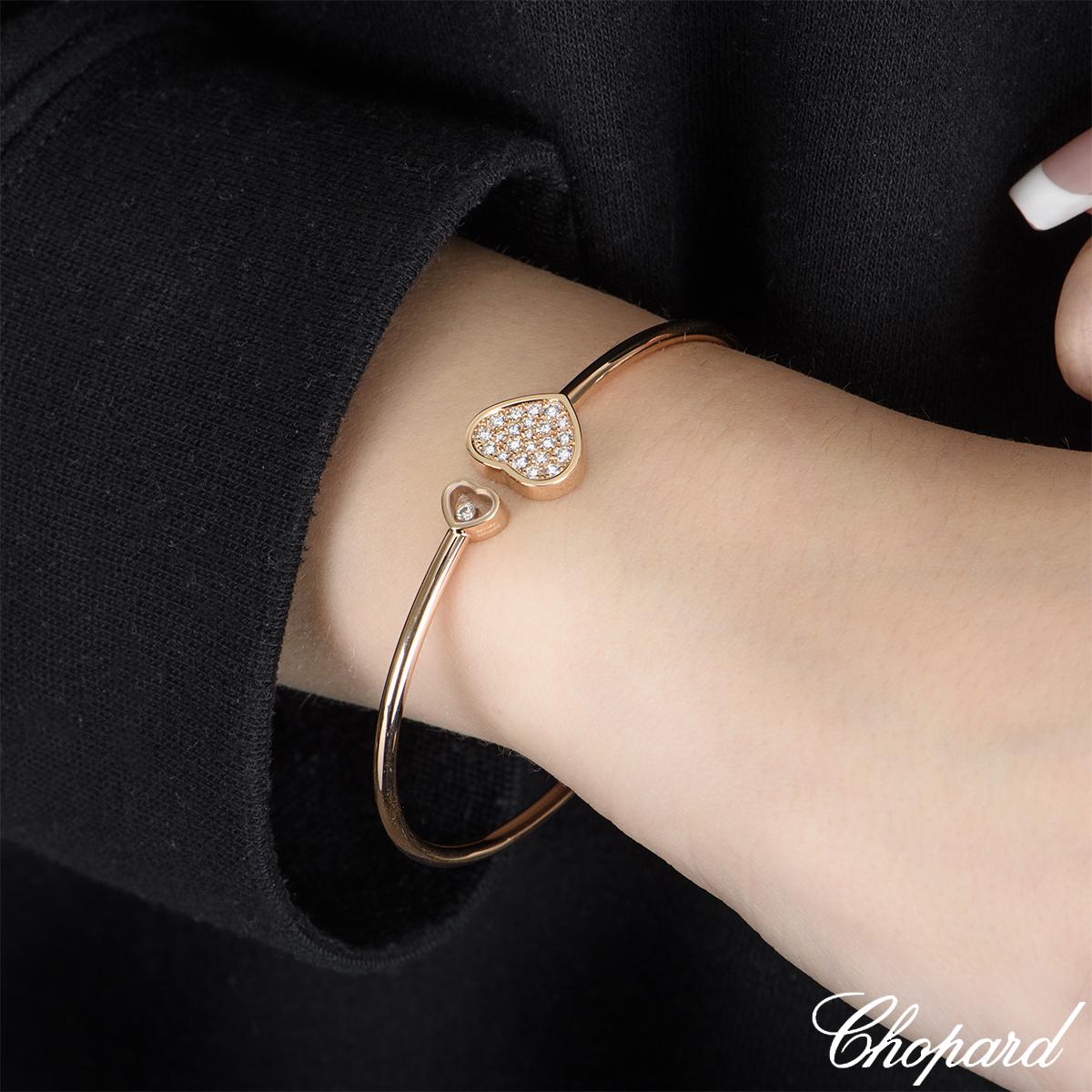 Roségold Happy Hearts Diamant-Armreif von Chopard Damen