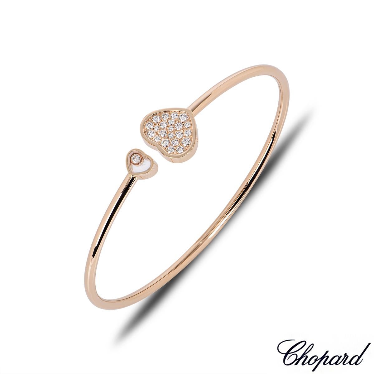 Roségold Happy Hearts Diamant-Armreif von Chopard 2