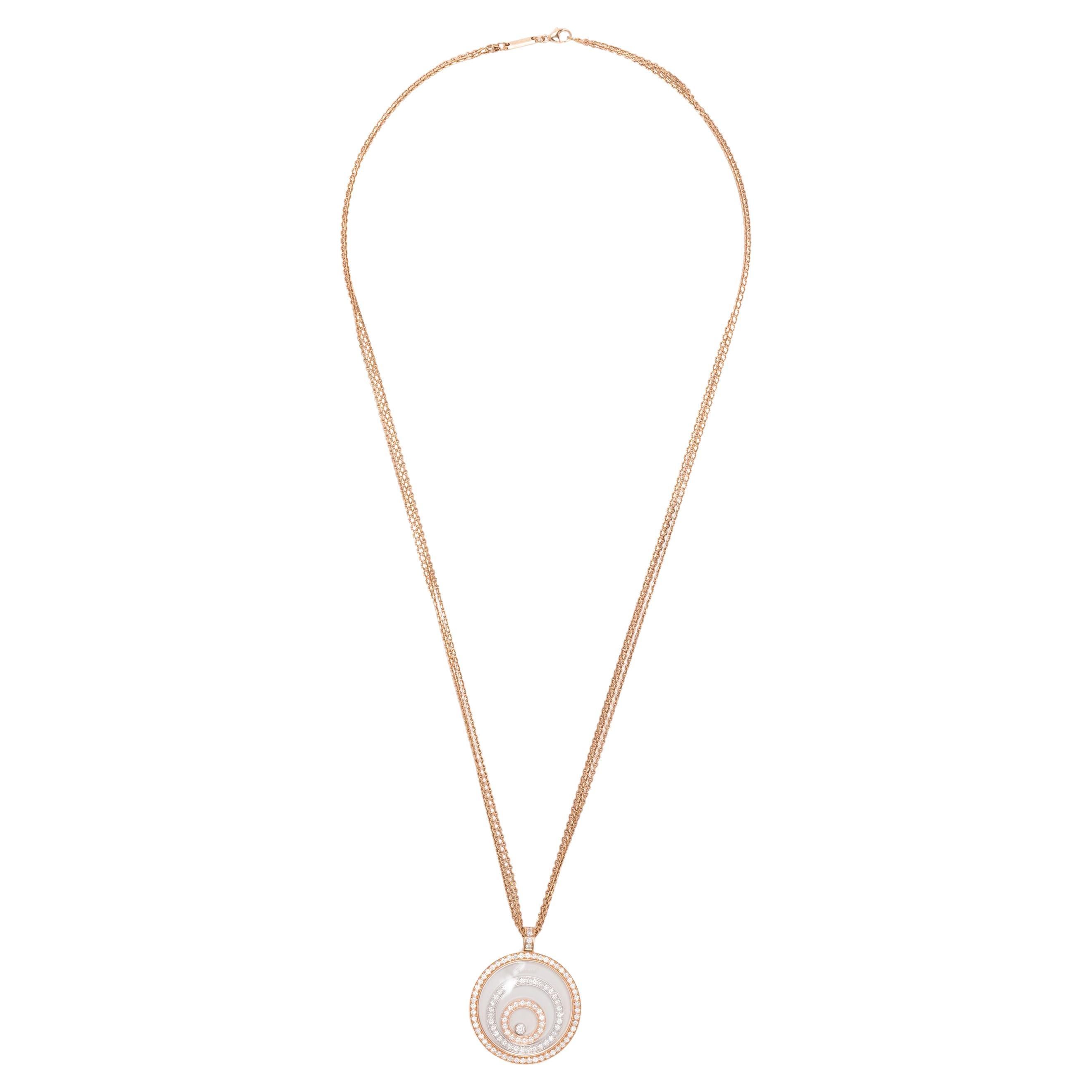 Chopard Rose Gold Happy Spirit Necklace