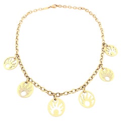 Chopard Rose Gold Ladies Diamond Necklace 81/6670/0