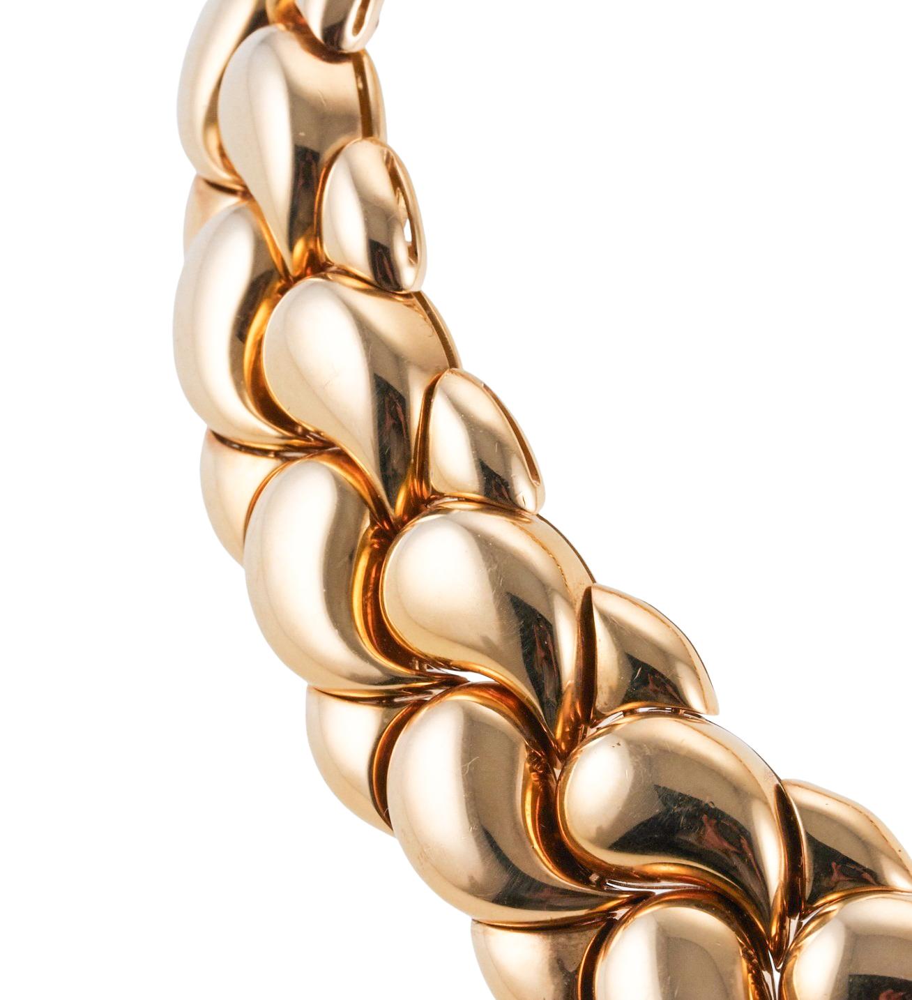 Chopard Rose Gold Teardrop Necklace For Sale 7
