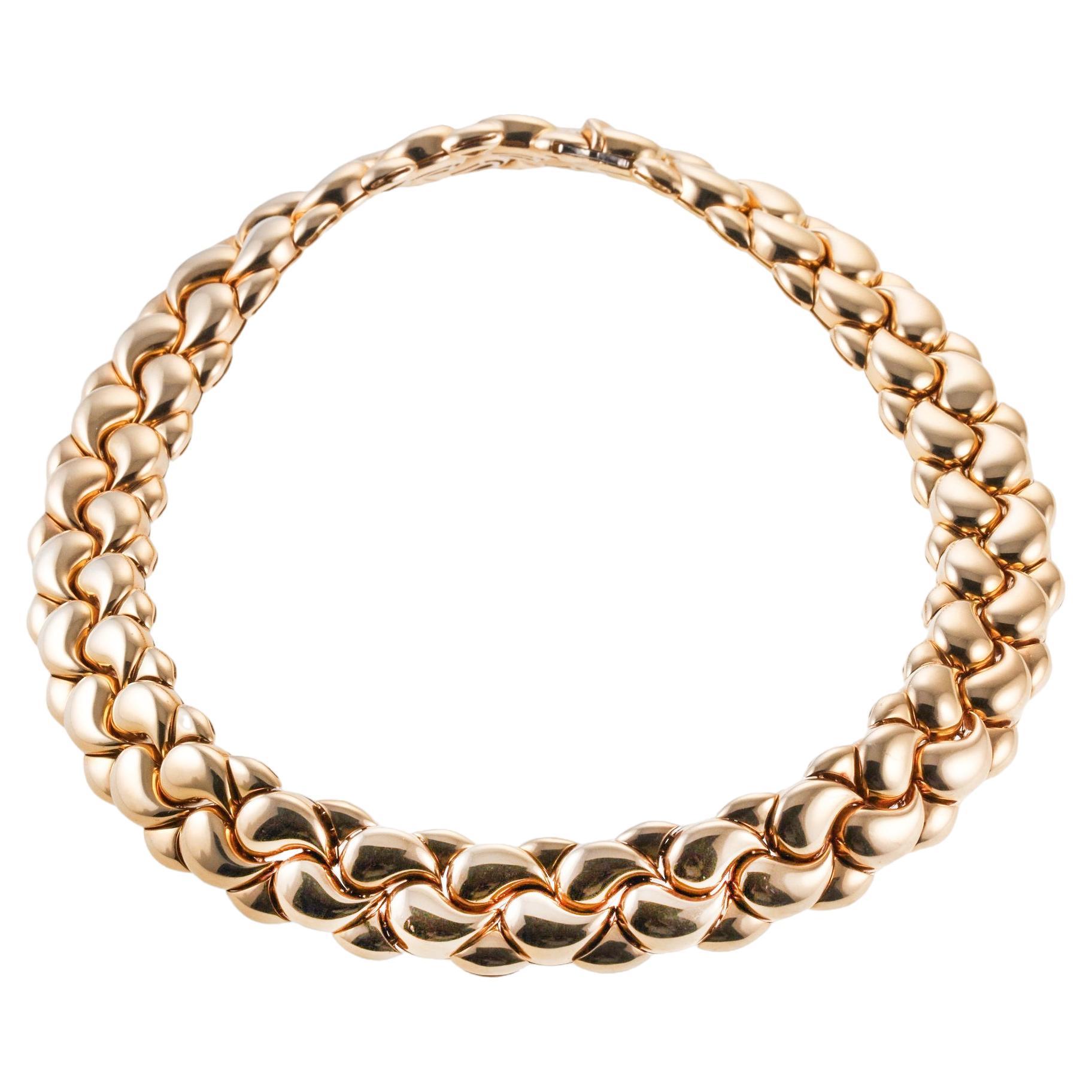 Collana Chopard a goccia in oro rosa in vendita