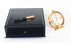 Chopard Rose Gold Travelling Alarm Clock & Pen In Presentation Box 20th Century