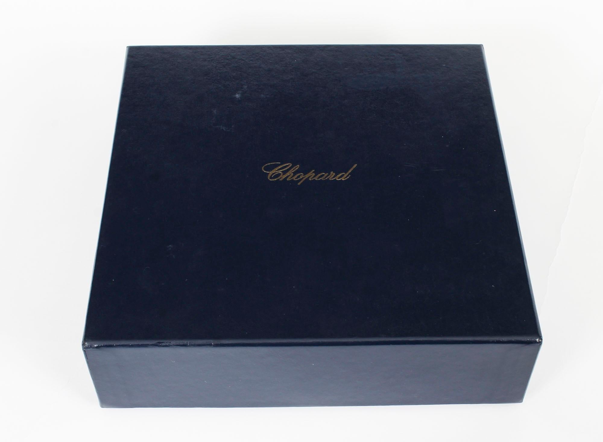 Chopard Rose Gold Travelling Alarm Clock & Pen In Presentation Box 20th Century For Sale 1