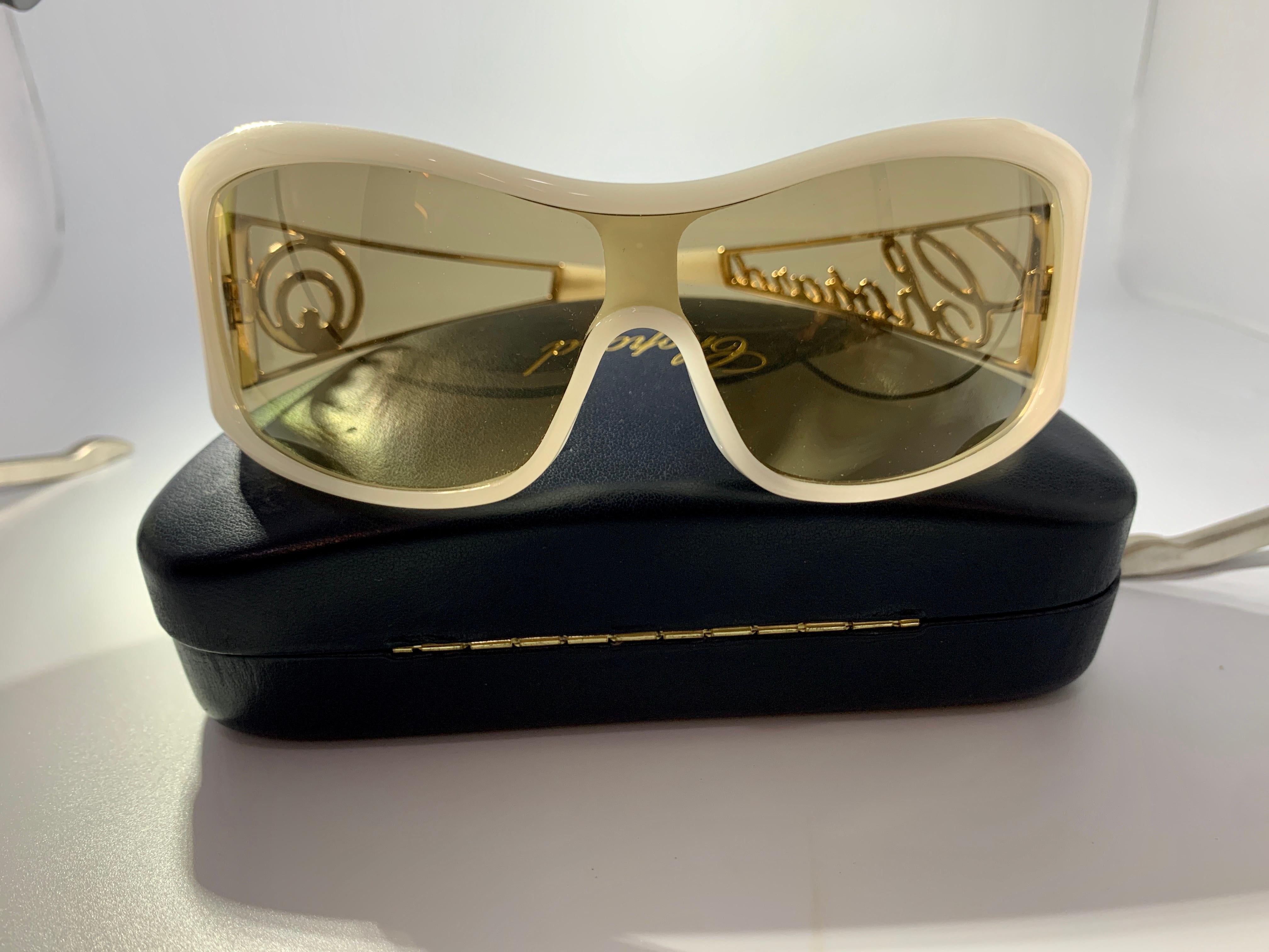 Chopard SCH 029S 9EN CH 294314 Gold Women Sunglasses, Oversized, Made in Italy 3