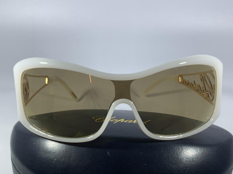 Chopard SCH 029S 9EN CH 294314 Gold Women Sunglasses, Oversized, Made in  Italy at 1stDibs