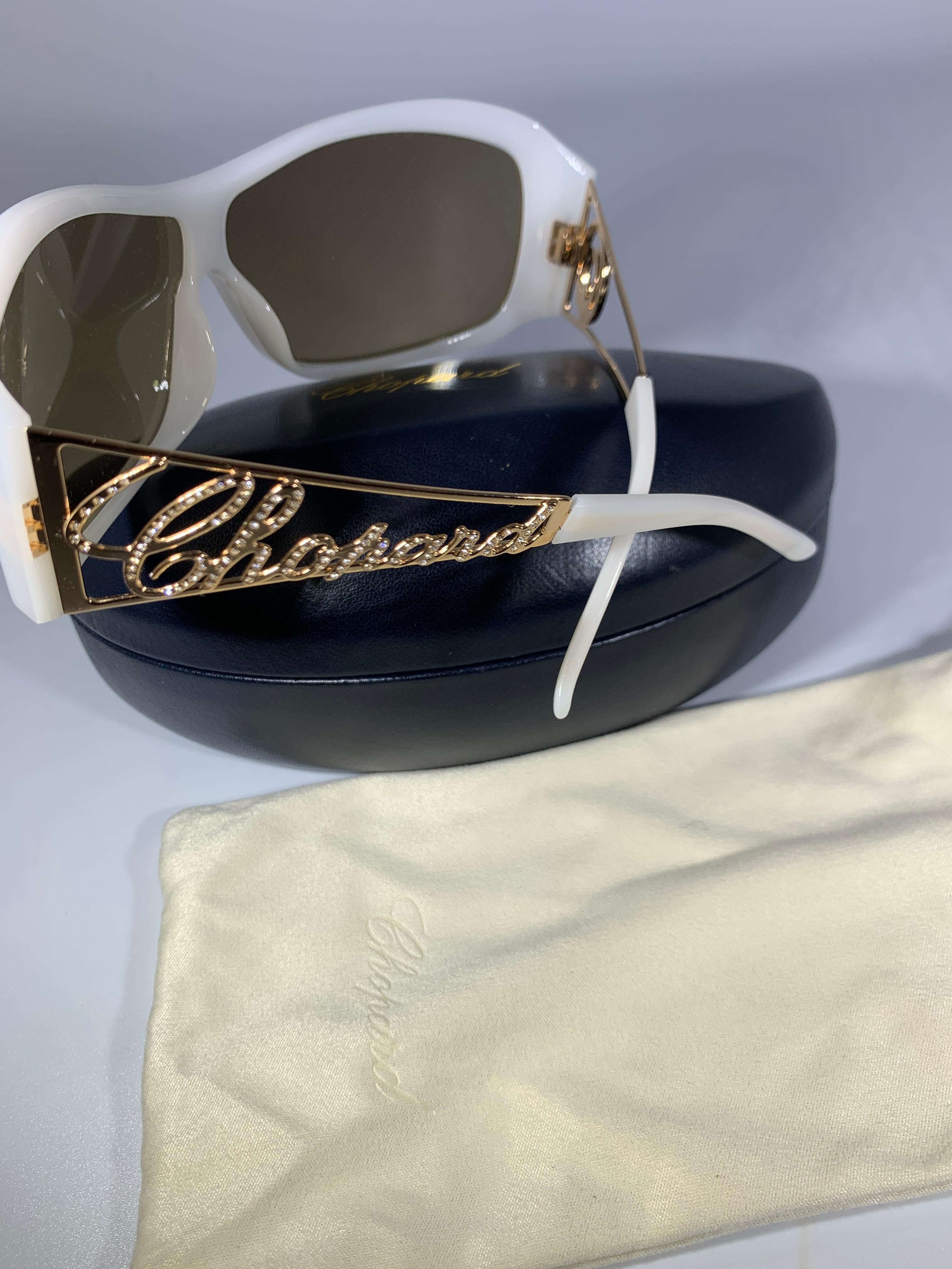 chopard gold sunglasses