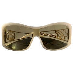 Chopard SCH 029S 9EN CH 294314 Gold Damen Sonnenbrille:: Übergröße:: Made in Italy