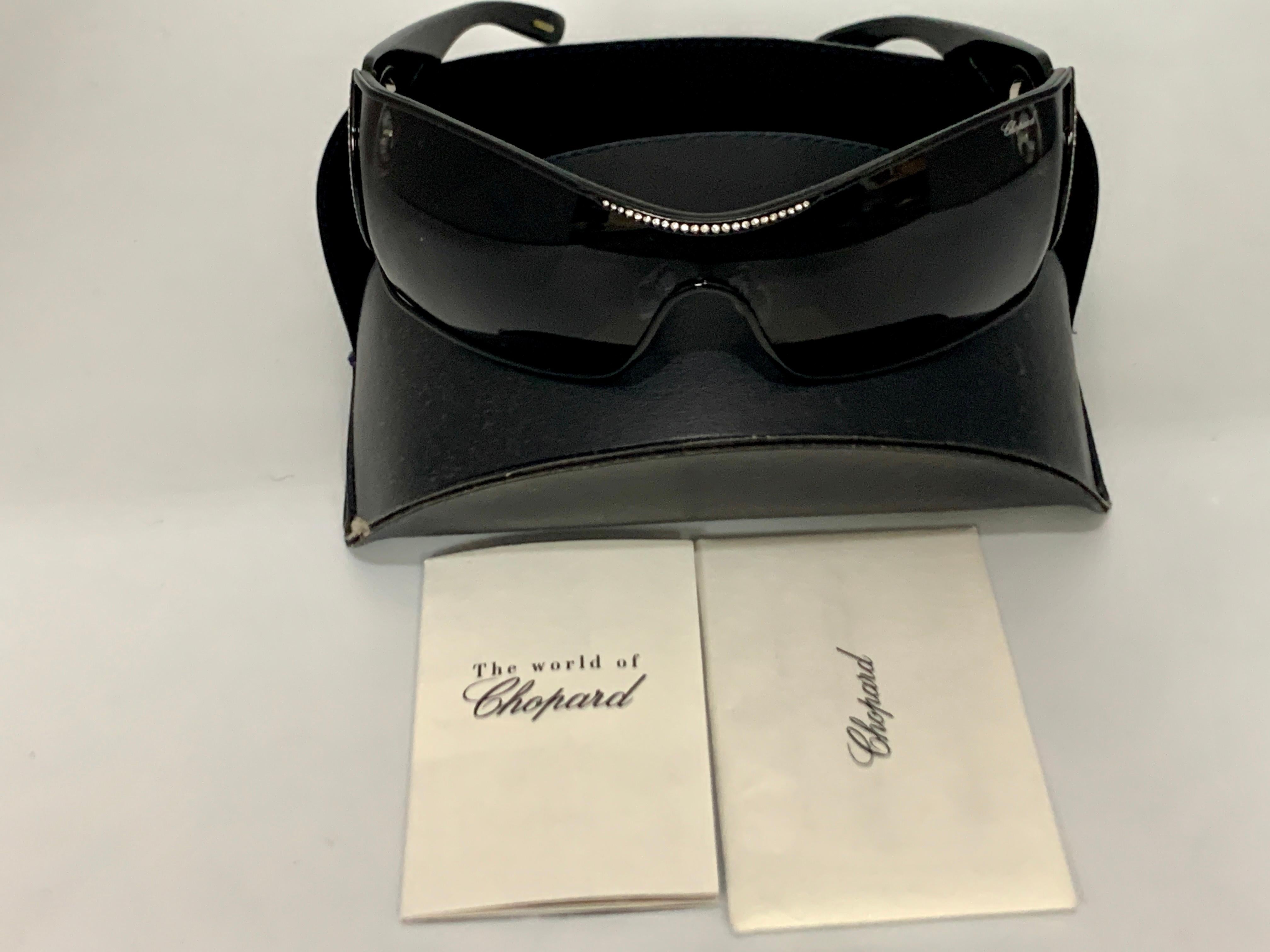 Chopard SCH 638S 0530 Black Women Sunglasses, Oversized, Made in Italy 5