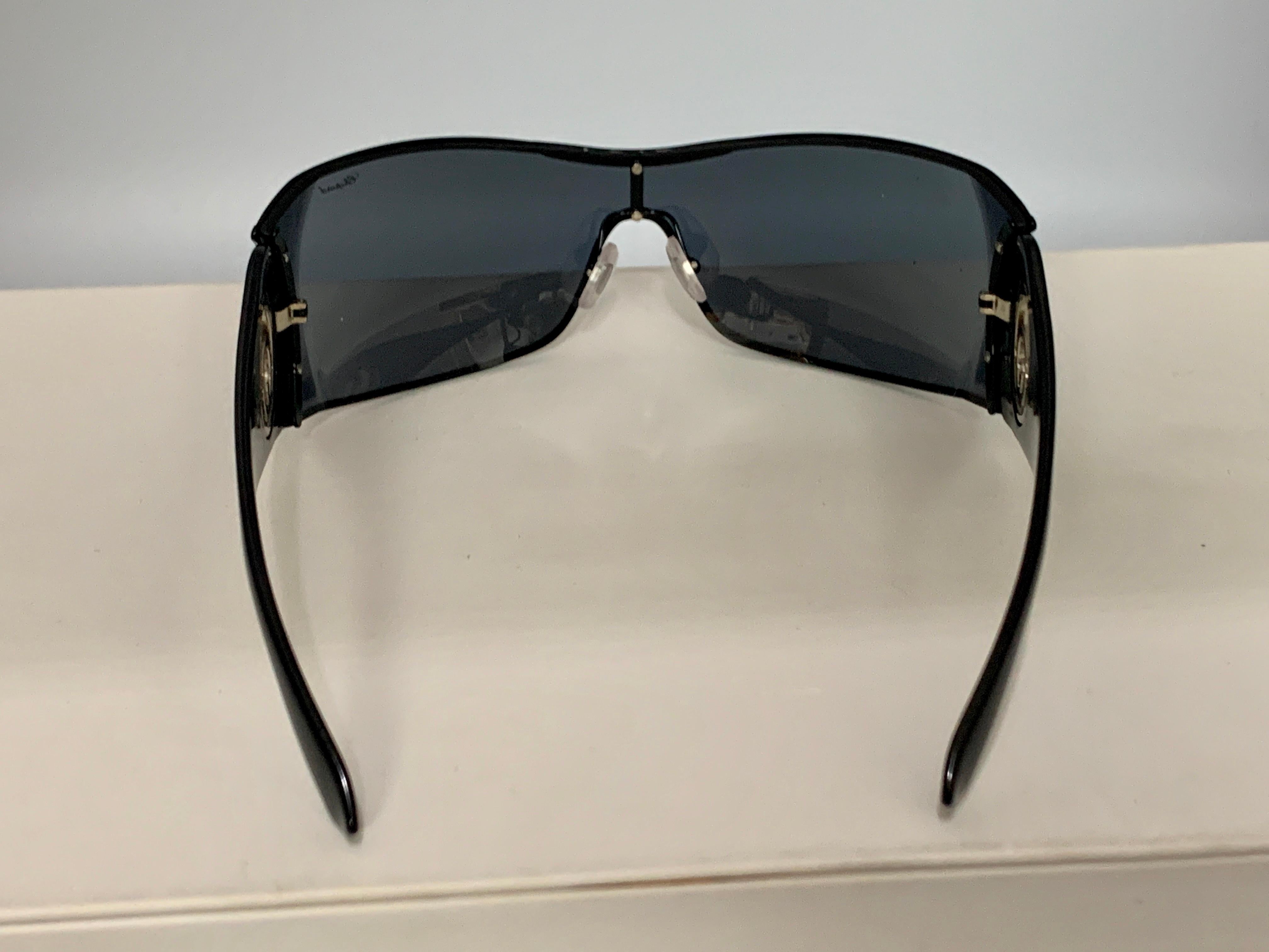Chopard SCH 638S 0530 Black Women Sunglasses, Oversized, Made in Italy 10