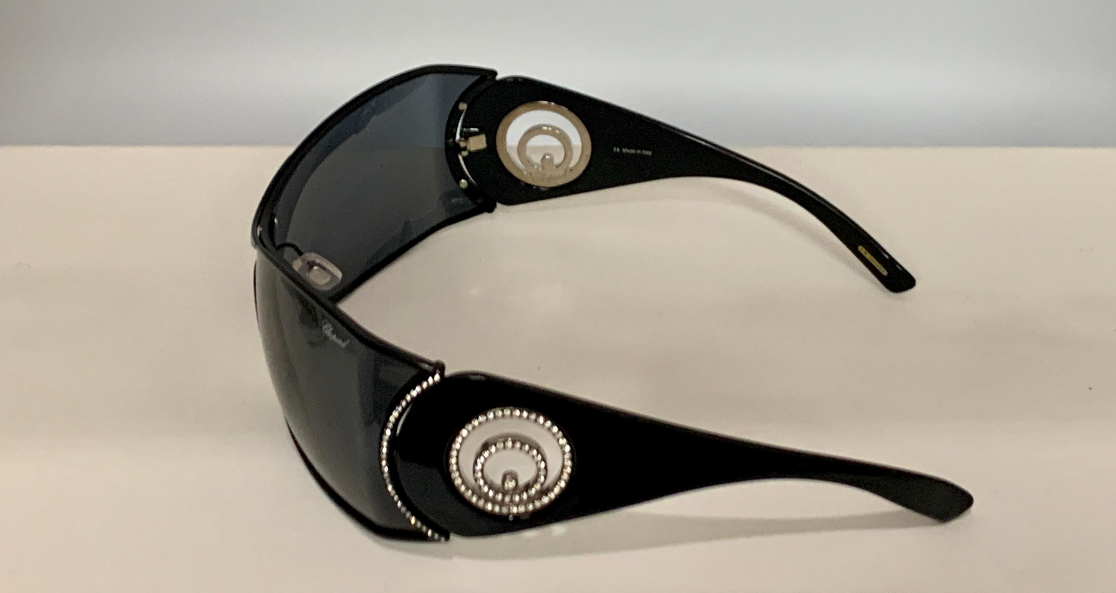 Chopard SCH 638S 0530 Black Women Sunglasses, Oversized, Made in Italy 11