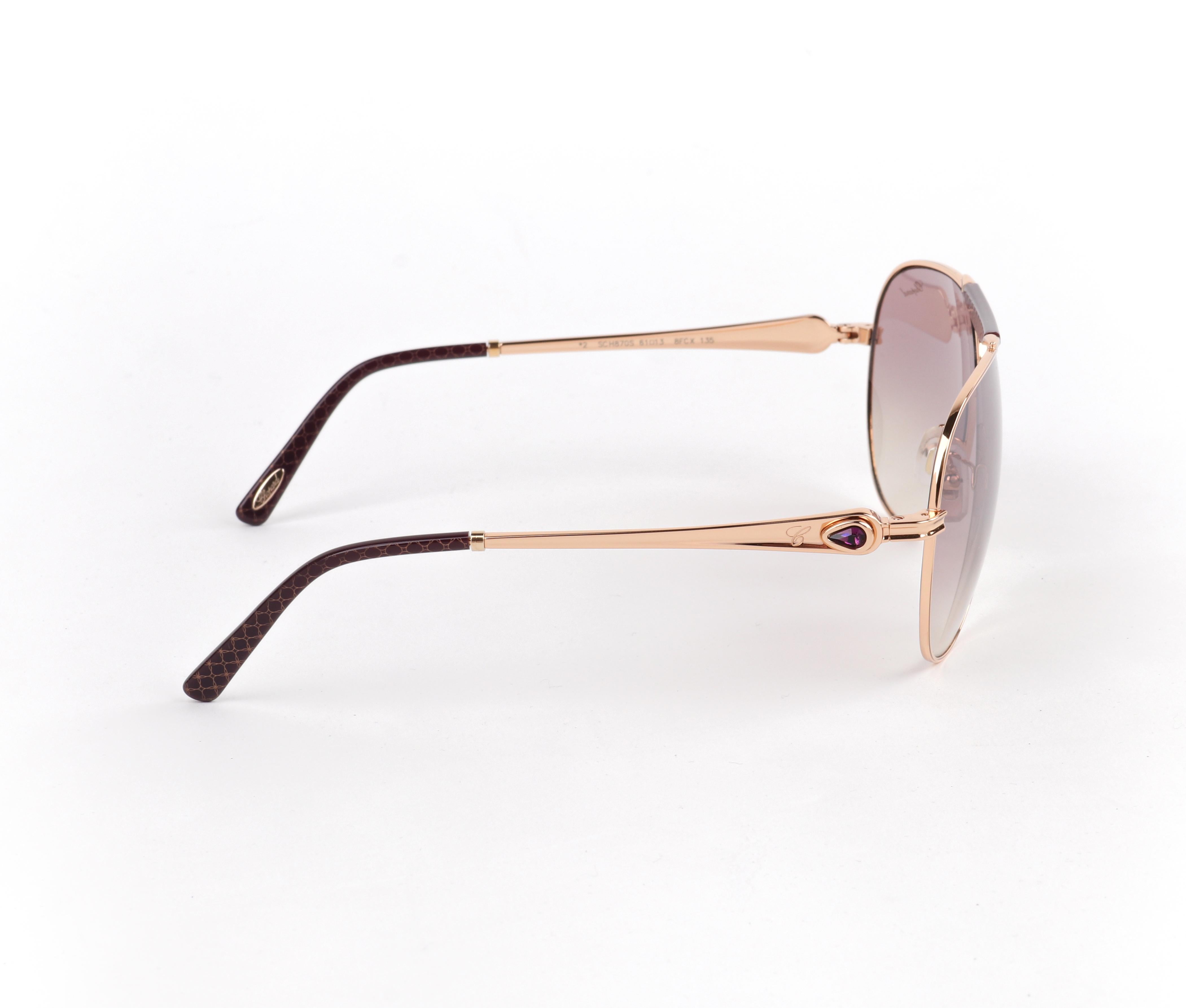 chopard gold sunglasses