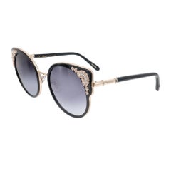 Chopard Glänzende Roségold Metallrahmen Rauch Gradient Lens Sonnenbrille 95221-0442