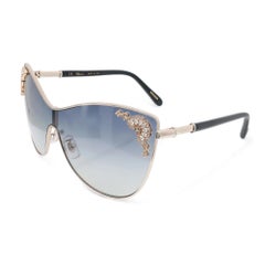 Chopard Shiny Rose Gold Metal Frame Smoke Gradient Lens Sunglasses 95221-0446