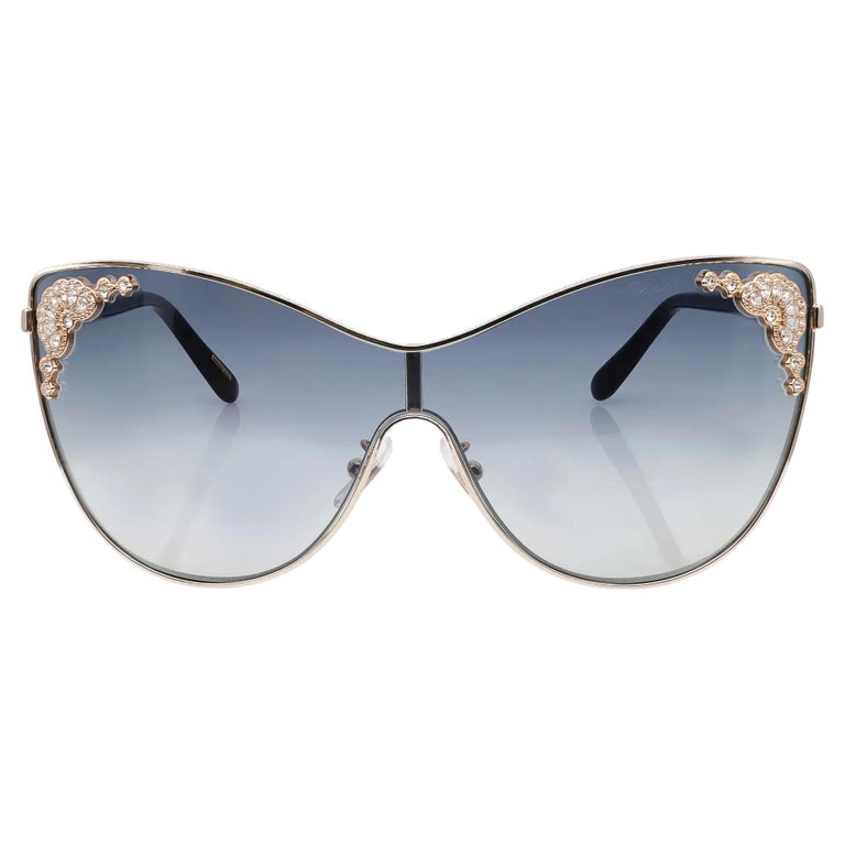 Chopard Shiny Rose Gold Metal Frame Smoke Gradient Lens  display picture 2