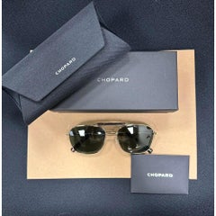 Chopard Shiny Rose Gold Metal Gray/Green Polarized Lens Sunglasses 95221-0544