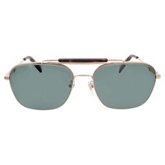 Gafas de sol Chopard de metal dorado rosa brillante con lentes polarizadas grises/verdes 95221-0544