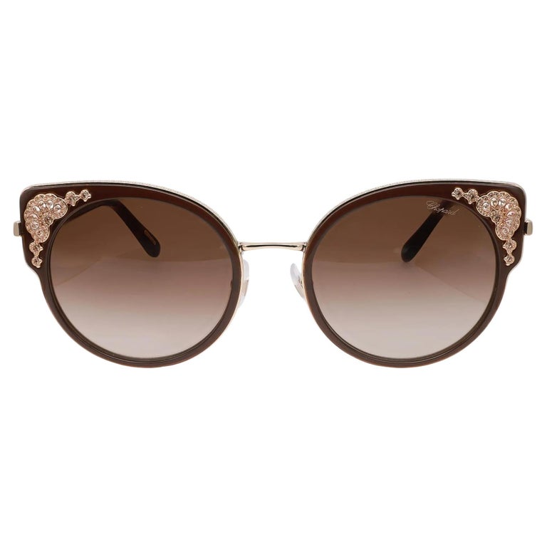 Chopard Shiny Rose Gold Metal With Brown Gradient Lens  display picture 2
