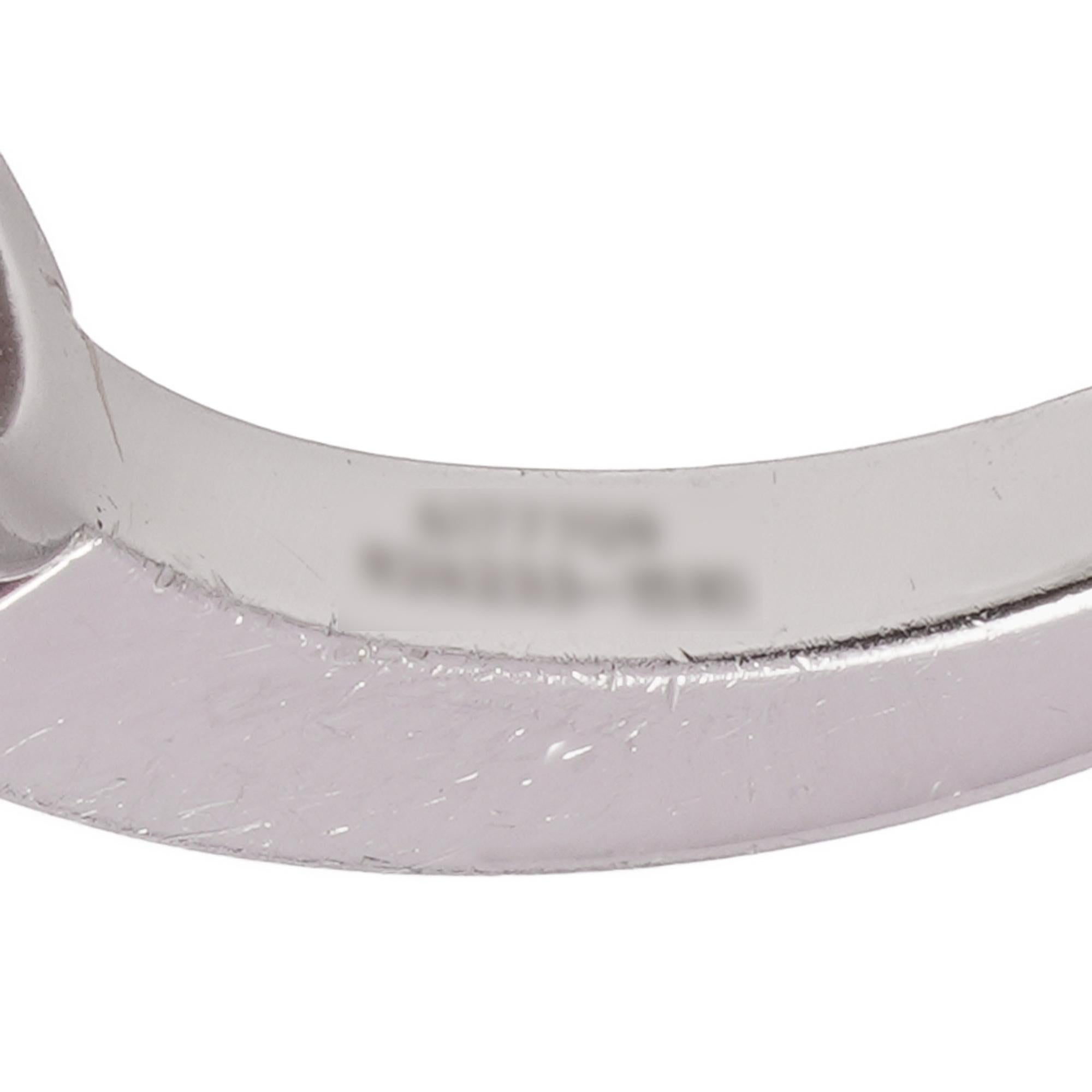 Chopard ‘So Happy’ 18kt White Gold Ring with Diamonds and Pink Sapphire For Sale 2