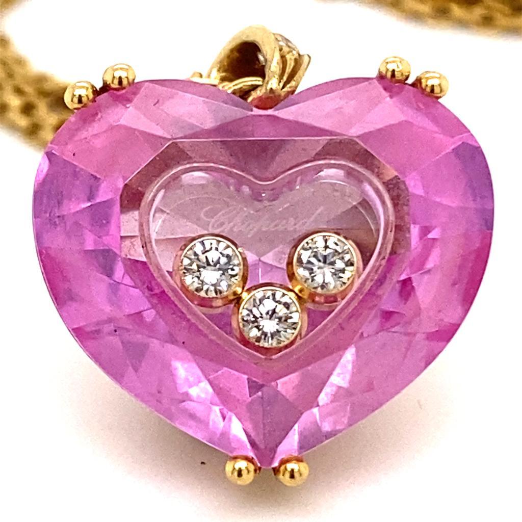 chopard happy diamond heart necklace