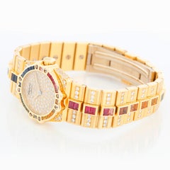 Chopard St. Moritz - Orologio da donna con diamanti in oro giallo 18k 25/4334 24