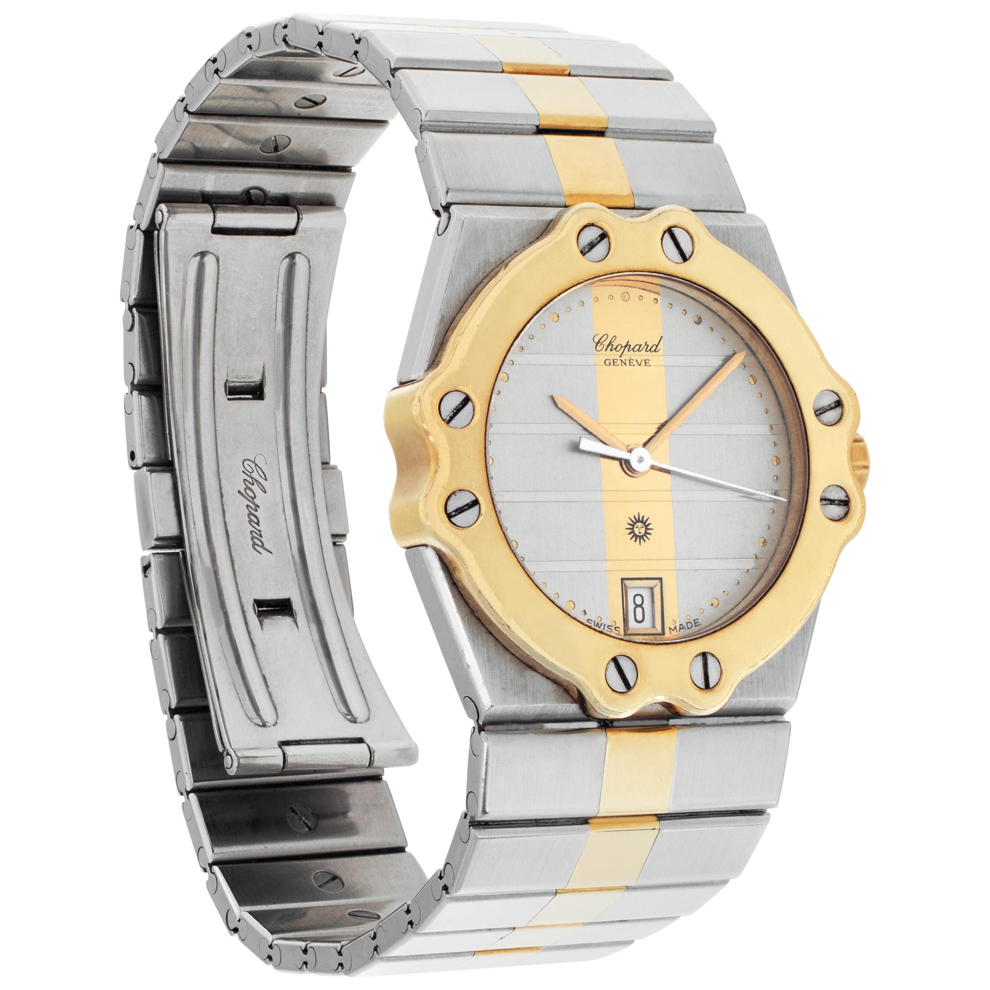 Chopard St. Moritz Gold & Stainless Steel Wristwatch Ref 8023 In Excellent Condition In Surfside, FL