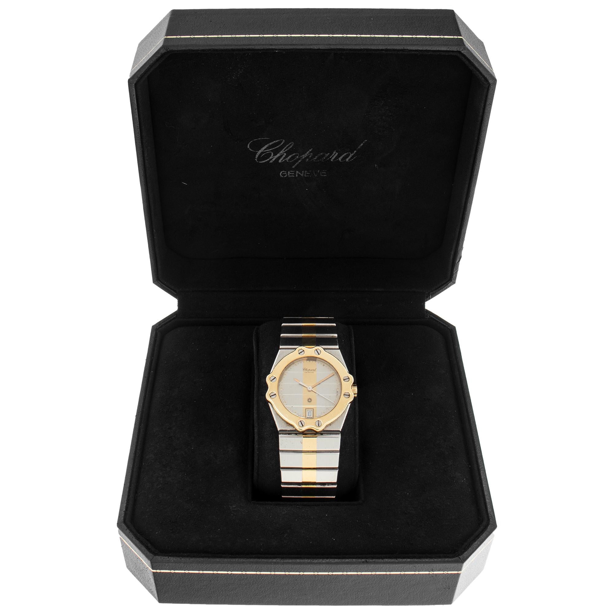 Chopard St. Moritz Gold & Stainless Steel Wristwatch Ref 8023 1