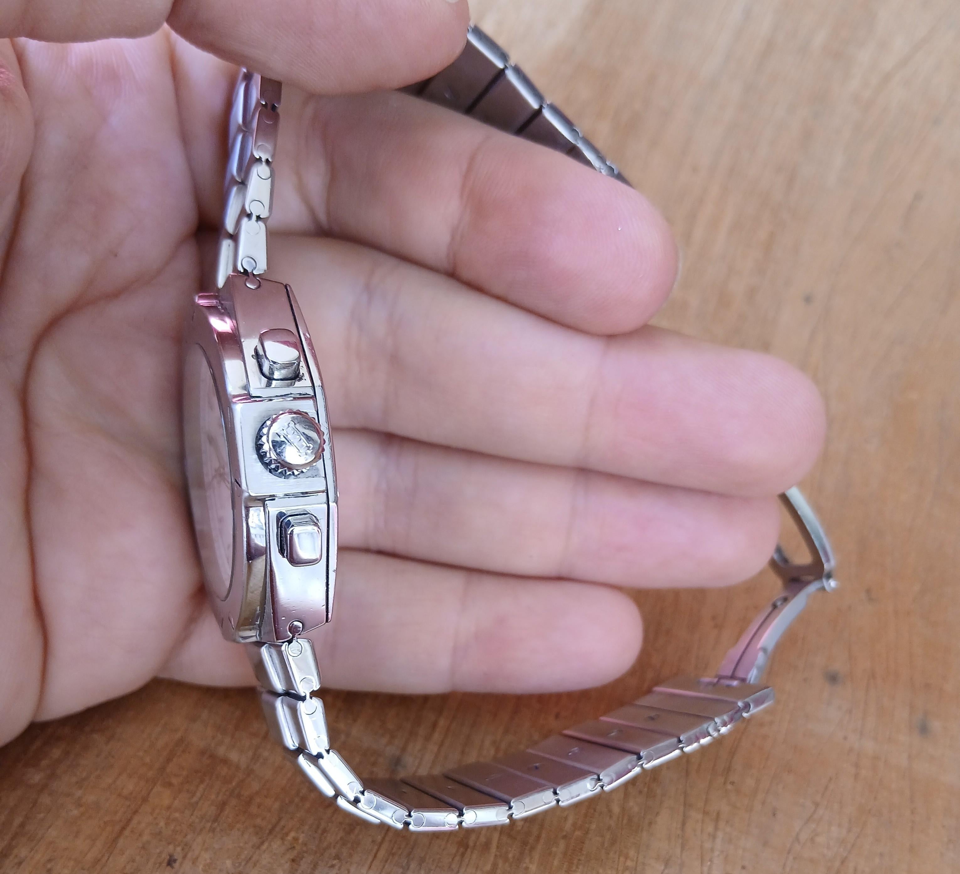 Chopard St. Moritz Cronografo 8333 Automatico Uomo in Steele in vendita 5