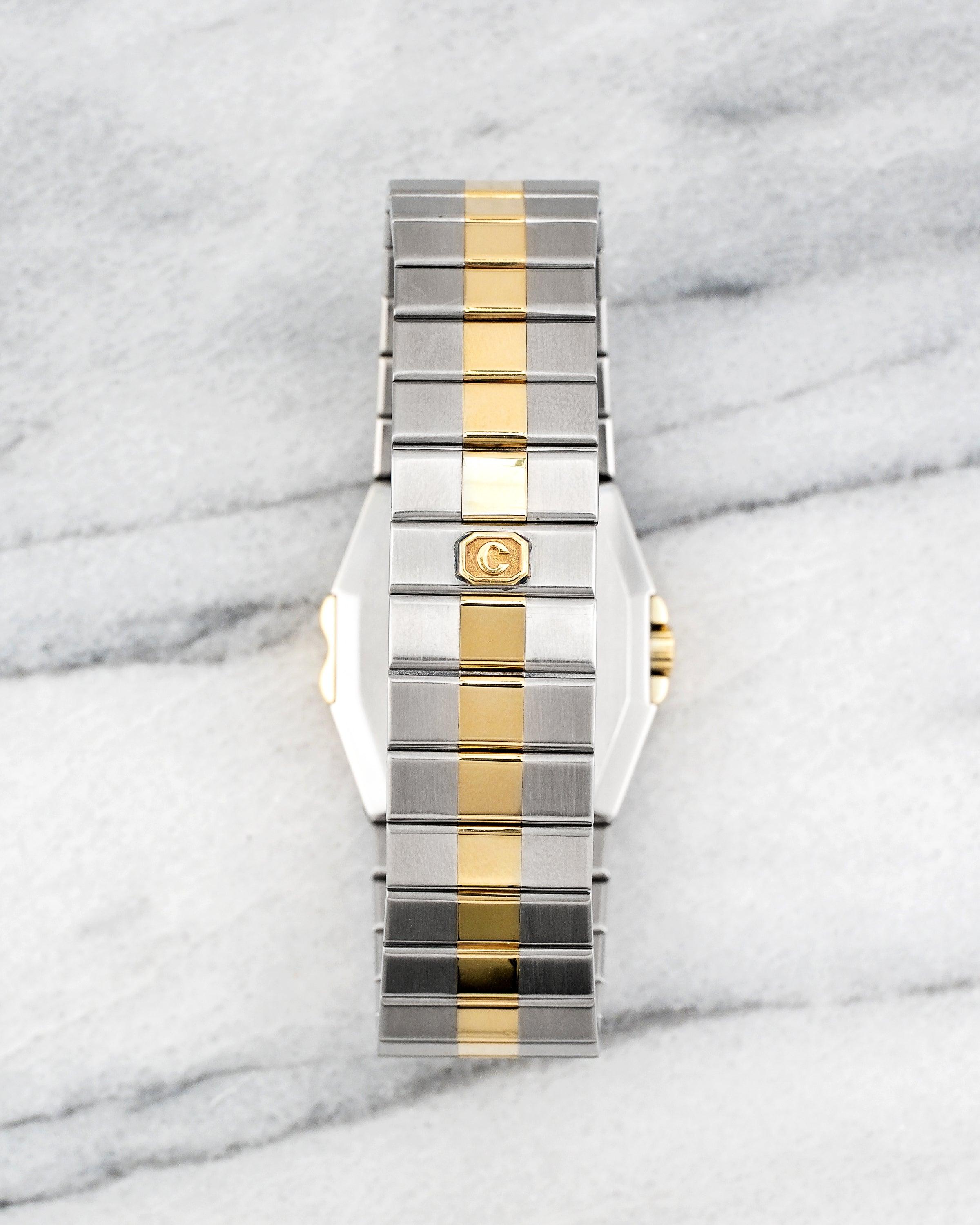 Chopard St. Moritz Zweifarbige Uhr aus Stahl und 18K Gelbgold, 1990er Jahre im Zustand „Gut“ im Angebot in New York, NY