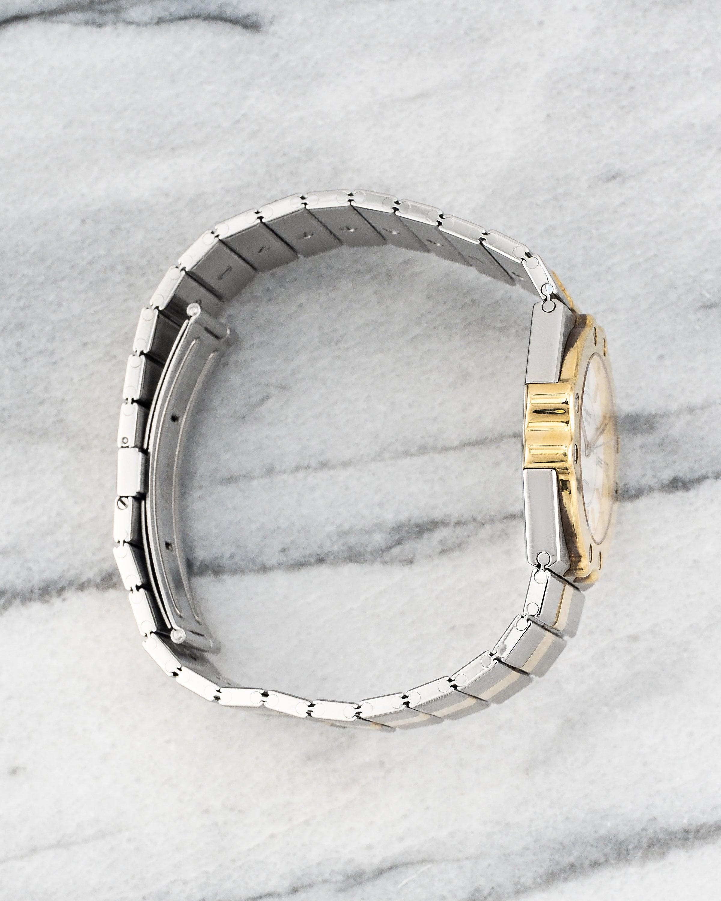 Chopard St. Moritz Zweifarbige Uhr aus Stahl und 18K Gelbgold, 1990er Jahre für Damen oder Herren im Angebot