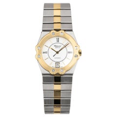 Chopard St. Moritz Zweifarbige Uhr aus Stahl und 18K Gelbgold, 1990er Jahre