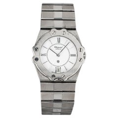 Montre Chopard St. Moritz avec cadran blanc, années 1980
