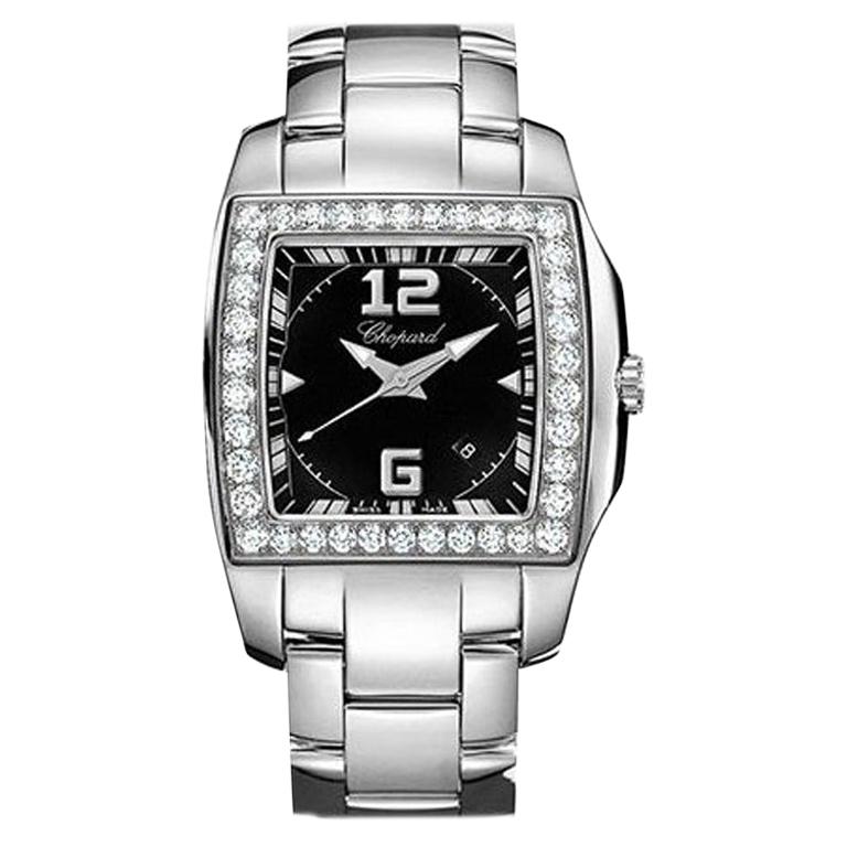 Chopard Stainless Steel and Diamond Watch 108464-2001