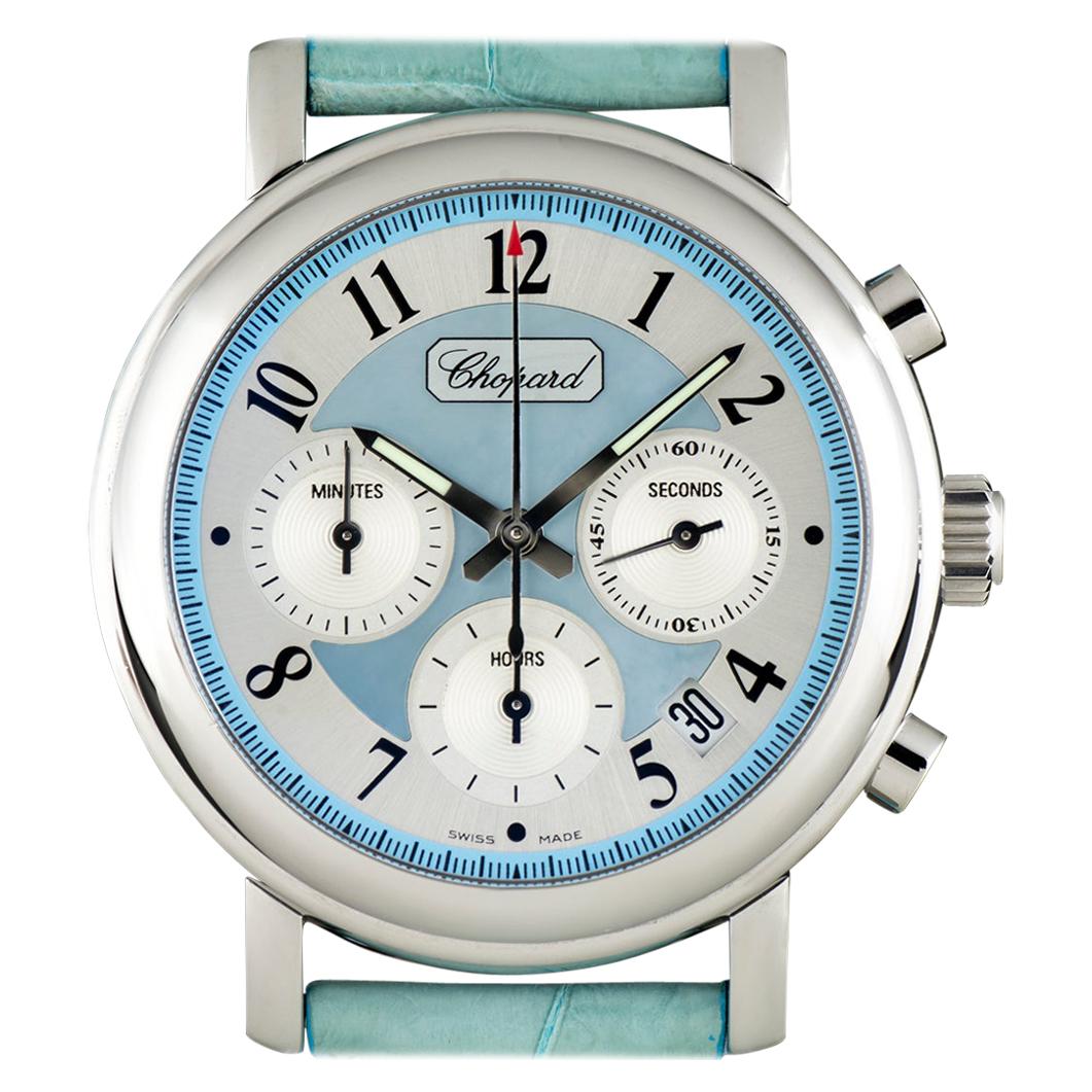 Chopard Stainless Steel Blue Mother of Pearl Dial Mille Miglia Elton John Ltd Ed