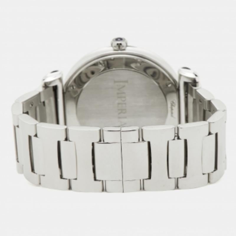 Chopard Edelstahl Diamant Imperiale 388532-3002 Damenarmbanduhr 36 mm im Zustand „Gut“ im Angebot in Dubai, Al Qouz 2