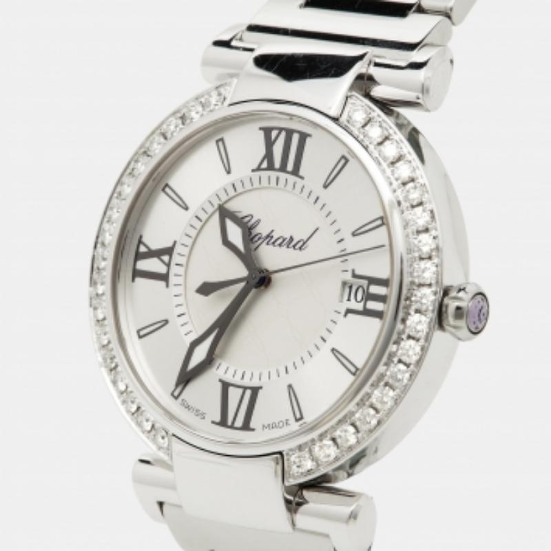 Chopard Edelstahl Diamant Imperiale 388532-3002 Damenarmbanduhr 36 mm im Angebot 6