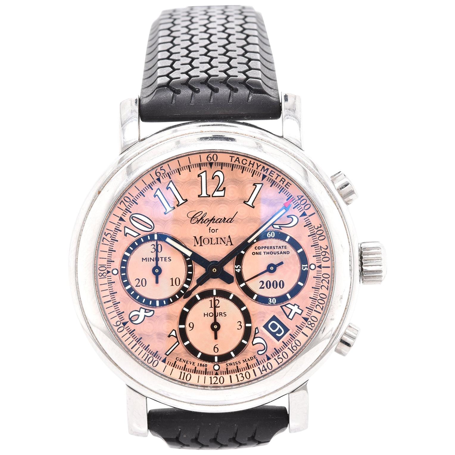 Chopard Stainless Steel For Molina Copperstate One Thousand Chronograph