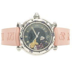 Chopard Stainless Steel Happy Sport Multi Sapphire & Ruby Fish