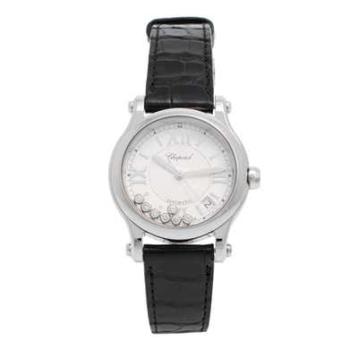 Chopard Lady's Stainless Steel and Diamond Happy Sport Snowflake ...